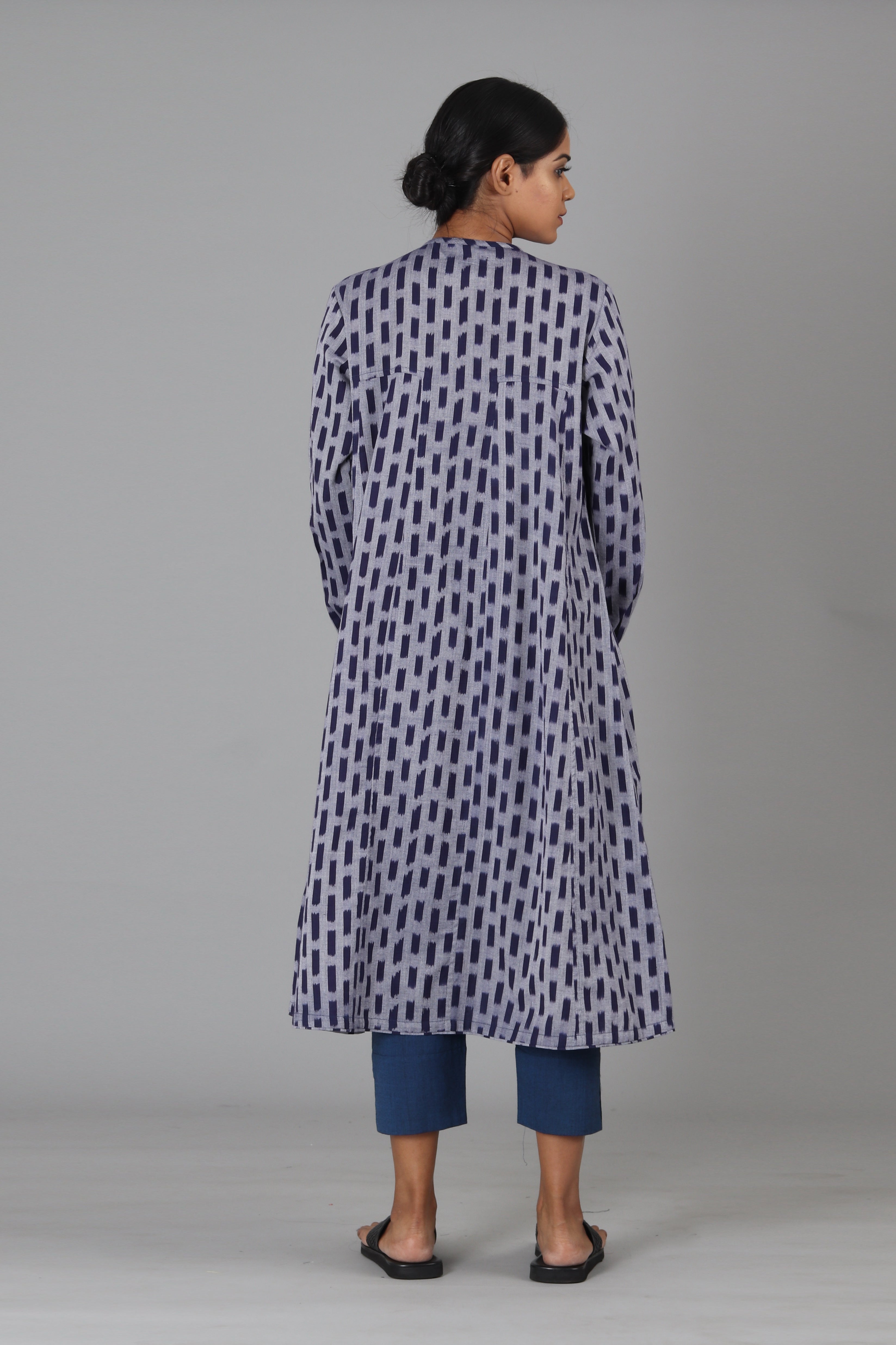 Indigo Box Button Down Jacket