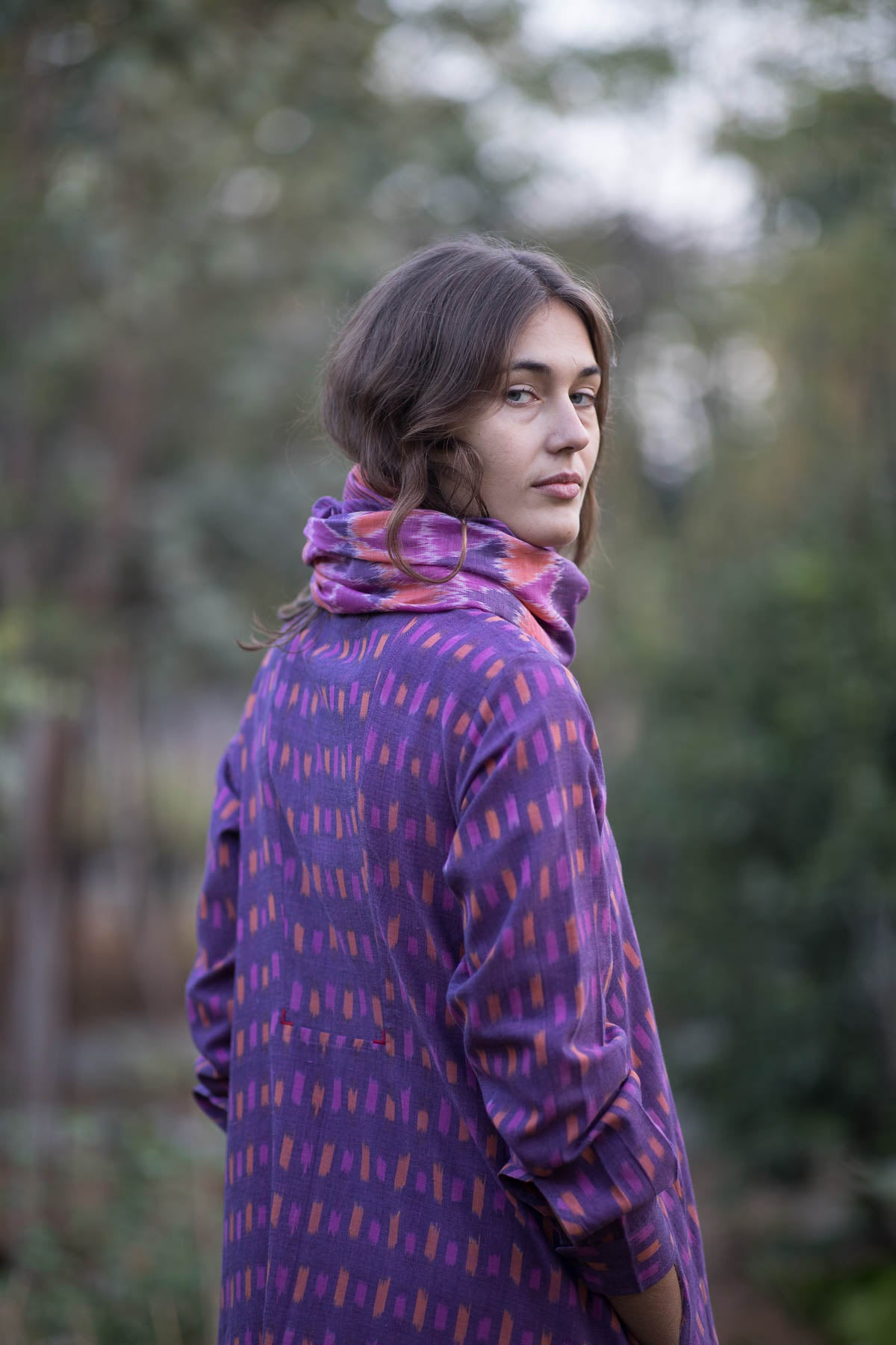 Purple Box Yoke Jacket