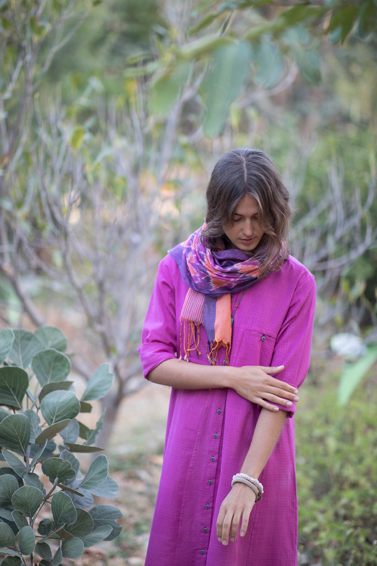 Pink Doria Button Down Dress