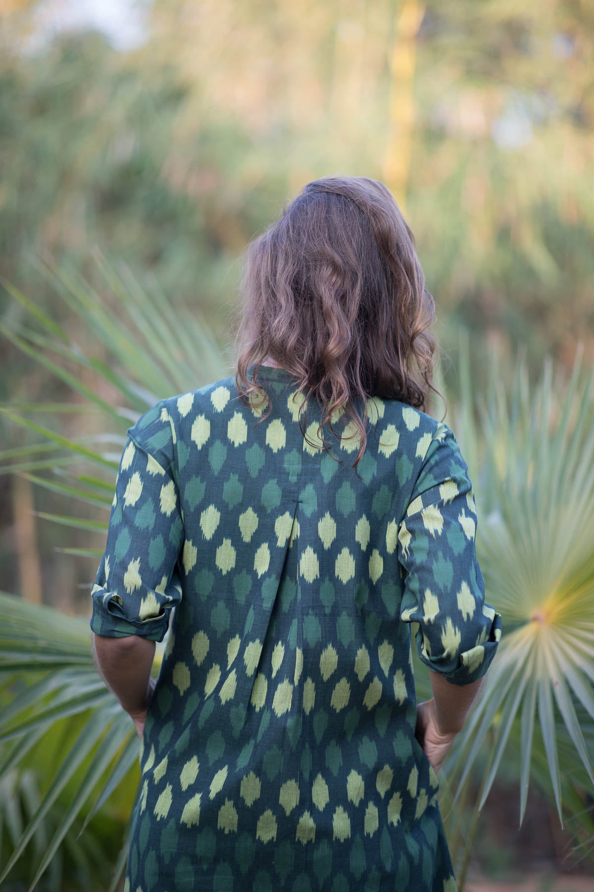 Green Leopard Long Dress