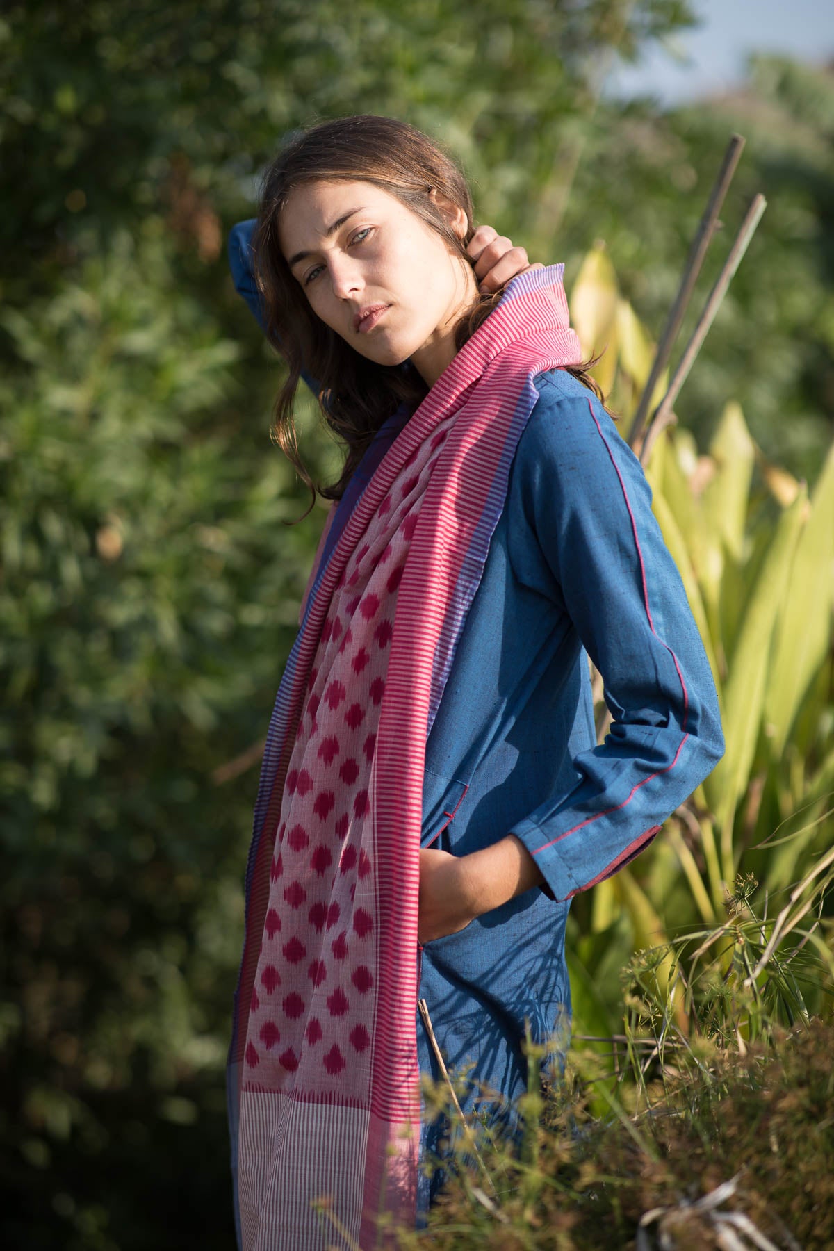 Pink Polka Stole