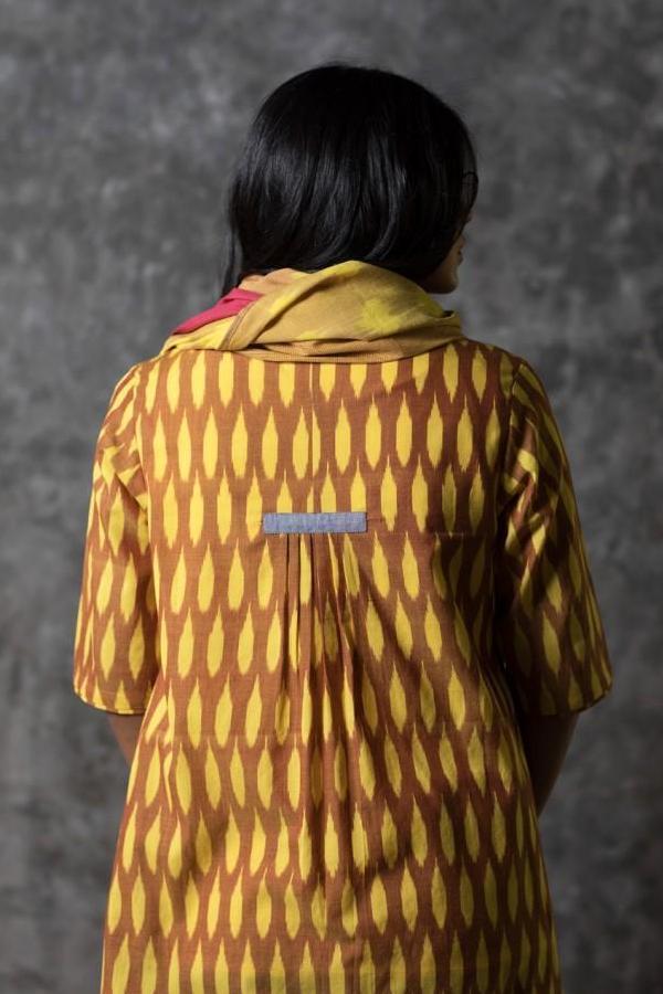 Yellow Oval Open Long Jacket