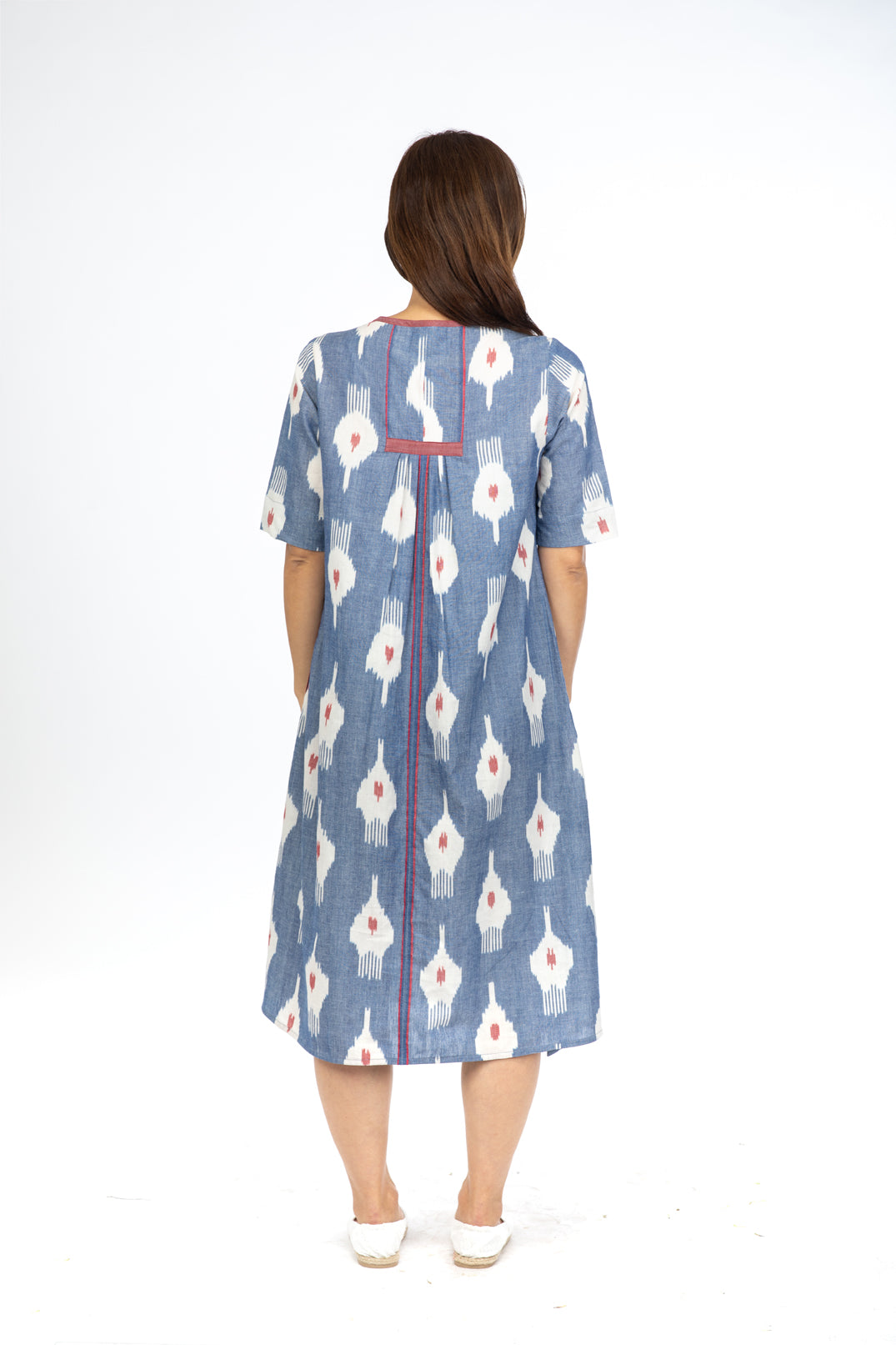 Blue Floret A-line Dress