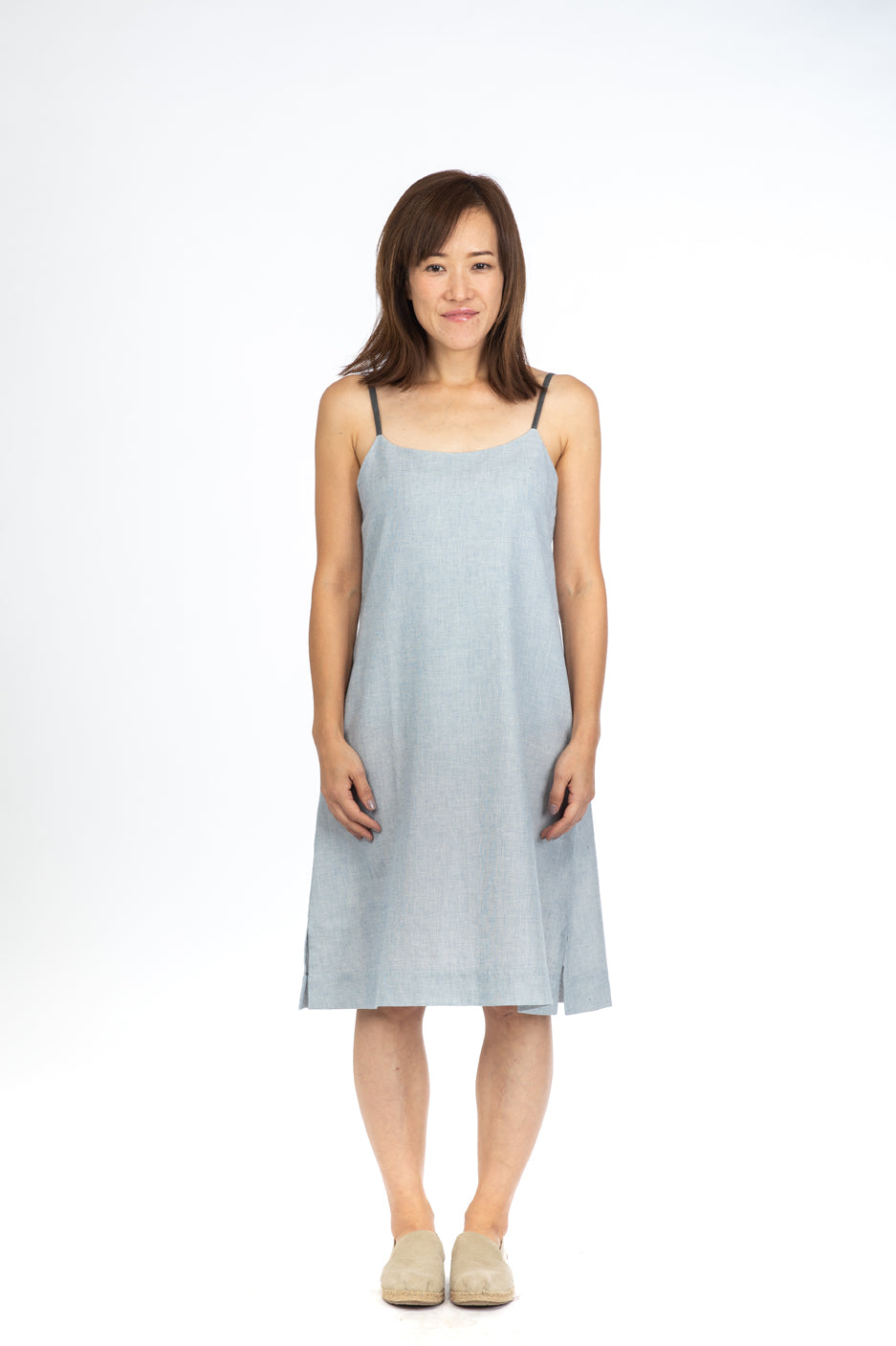 Blue Fil-a-Fil Strap Dress