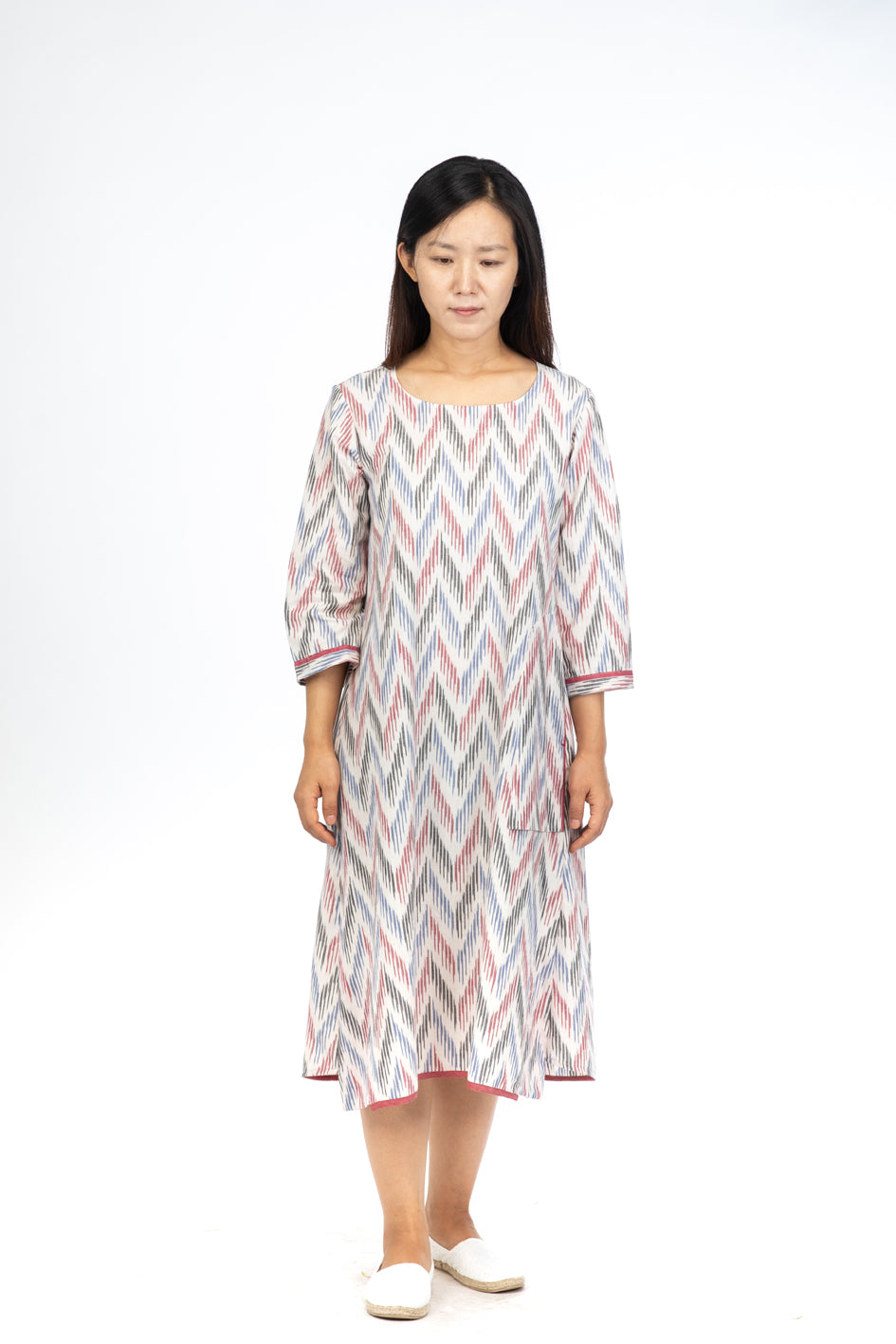 White Fern A-Line Dress