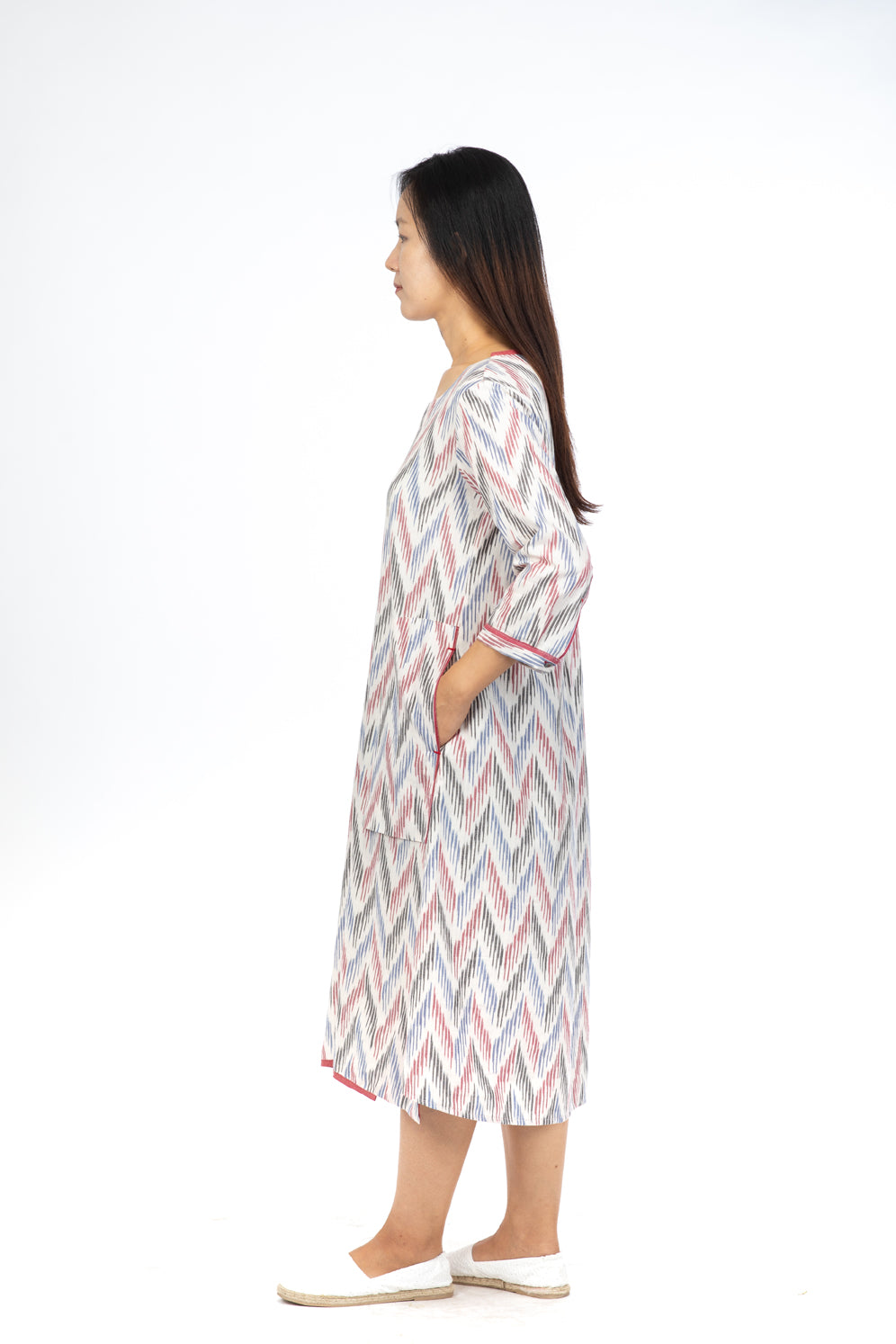 White Fern A-Line Dress