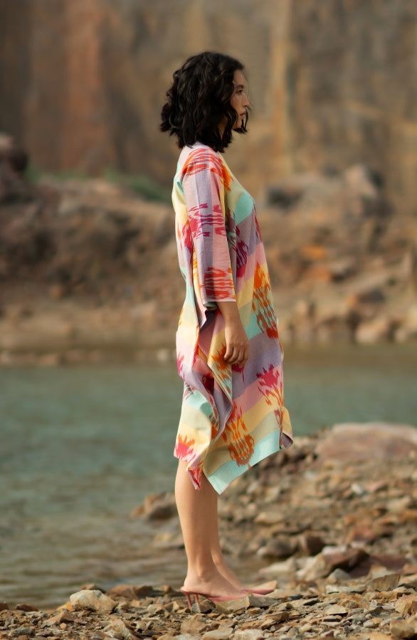 Calcite Knee Length Kaftan