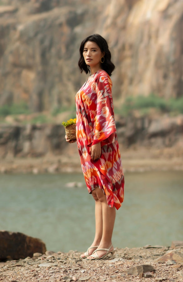 Cinnabar Knee Length Kaftan