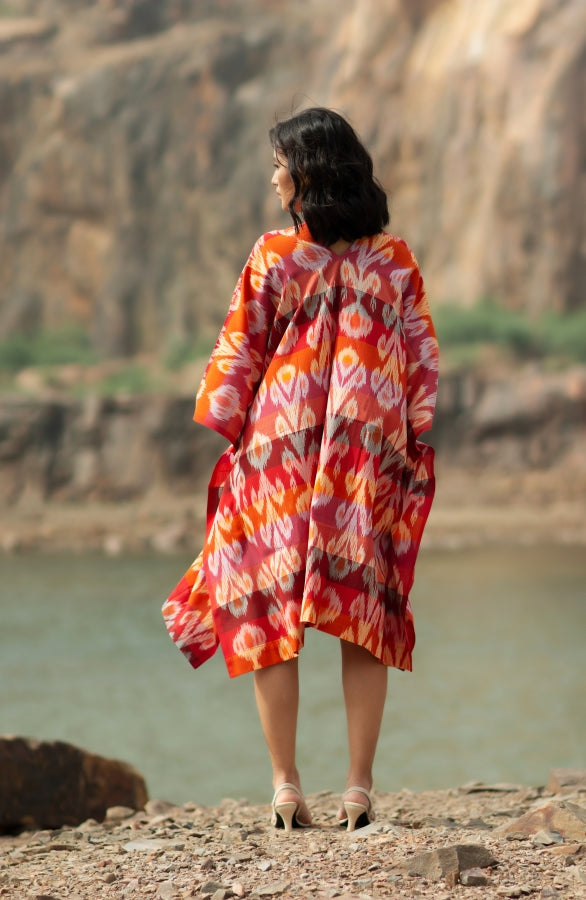 Cinnabar Knee Length Kaftan