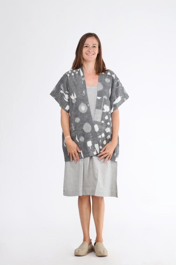 Grey Echo Button Shrug