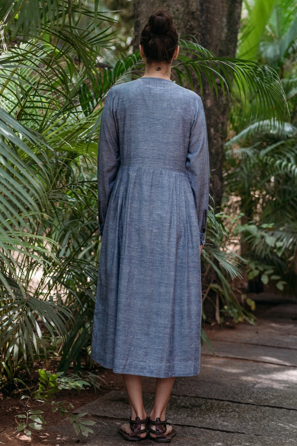 Blue Chambray Maxi Dress