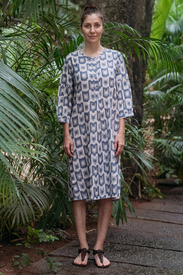 Jigsaw Gathered Sleeve Dress