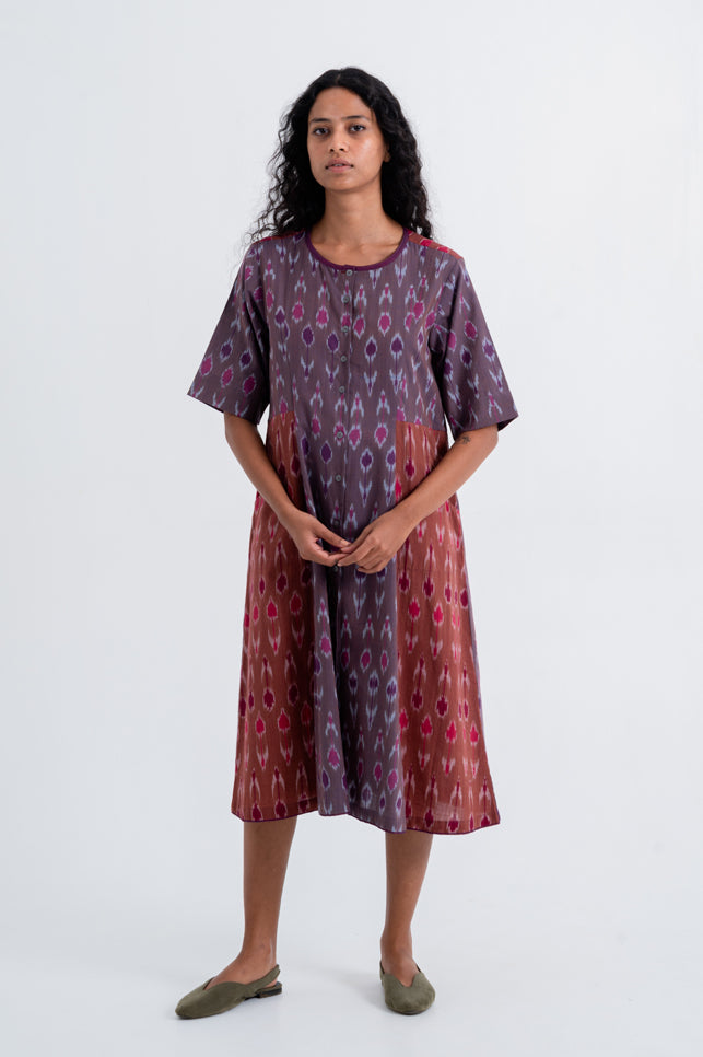 Paprika Paneled Dress