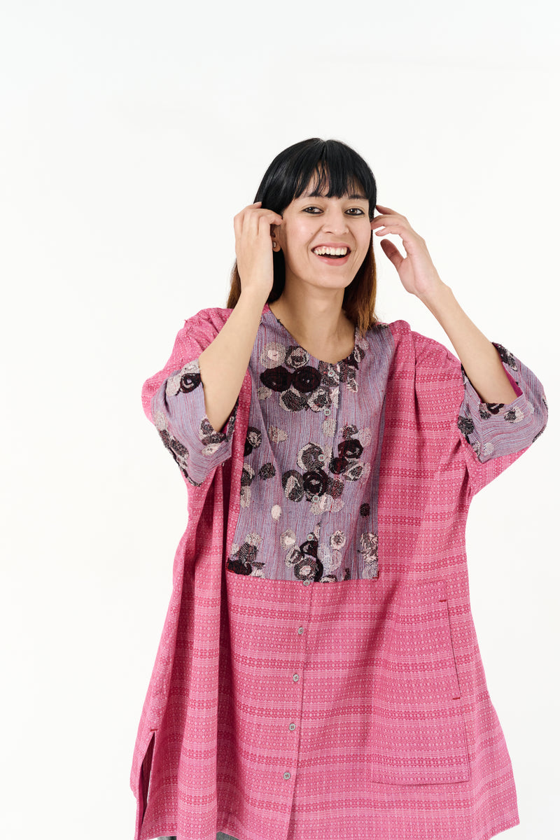 Pink Mirage Boxy Tunic