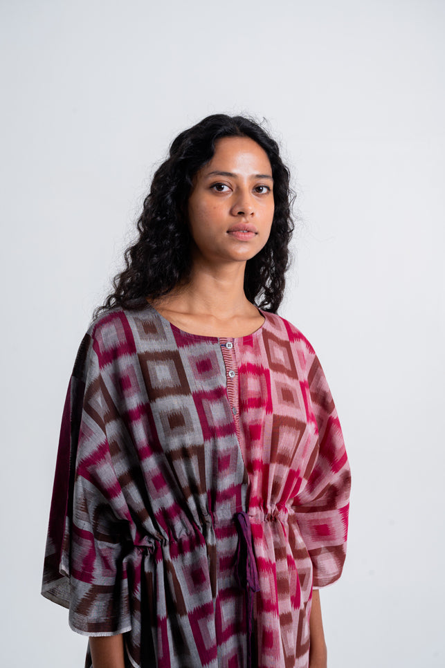 Saffron Drawstring Kaftan