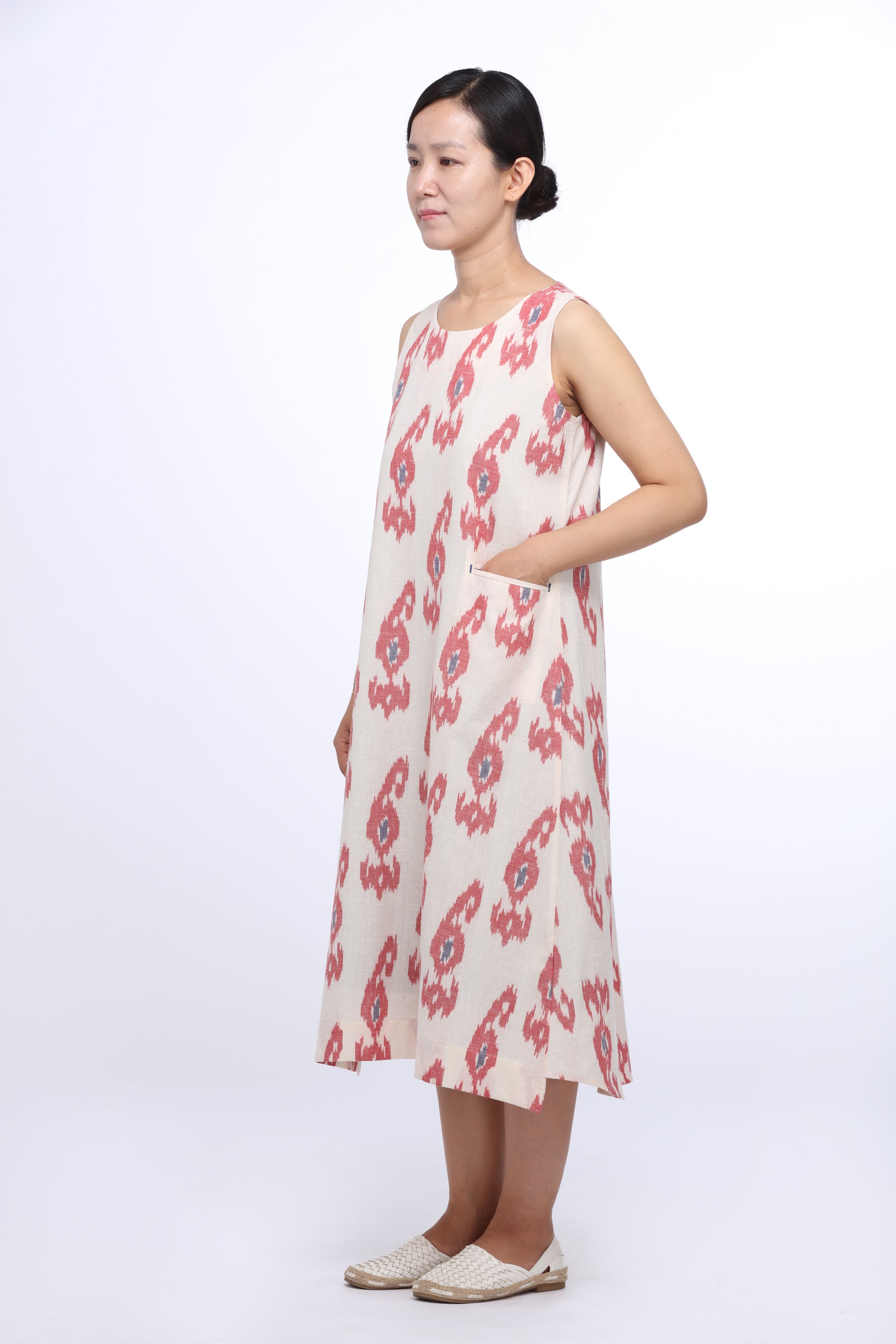 Paisley Shift Sleeveless Dress