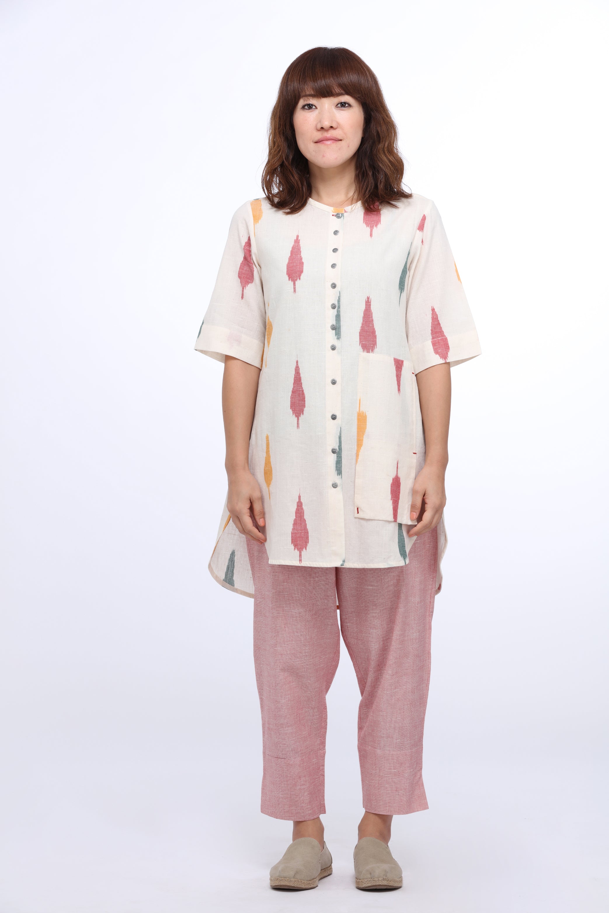 Multi Leaf Tunic Top