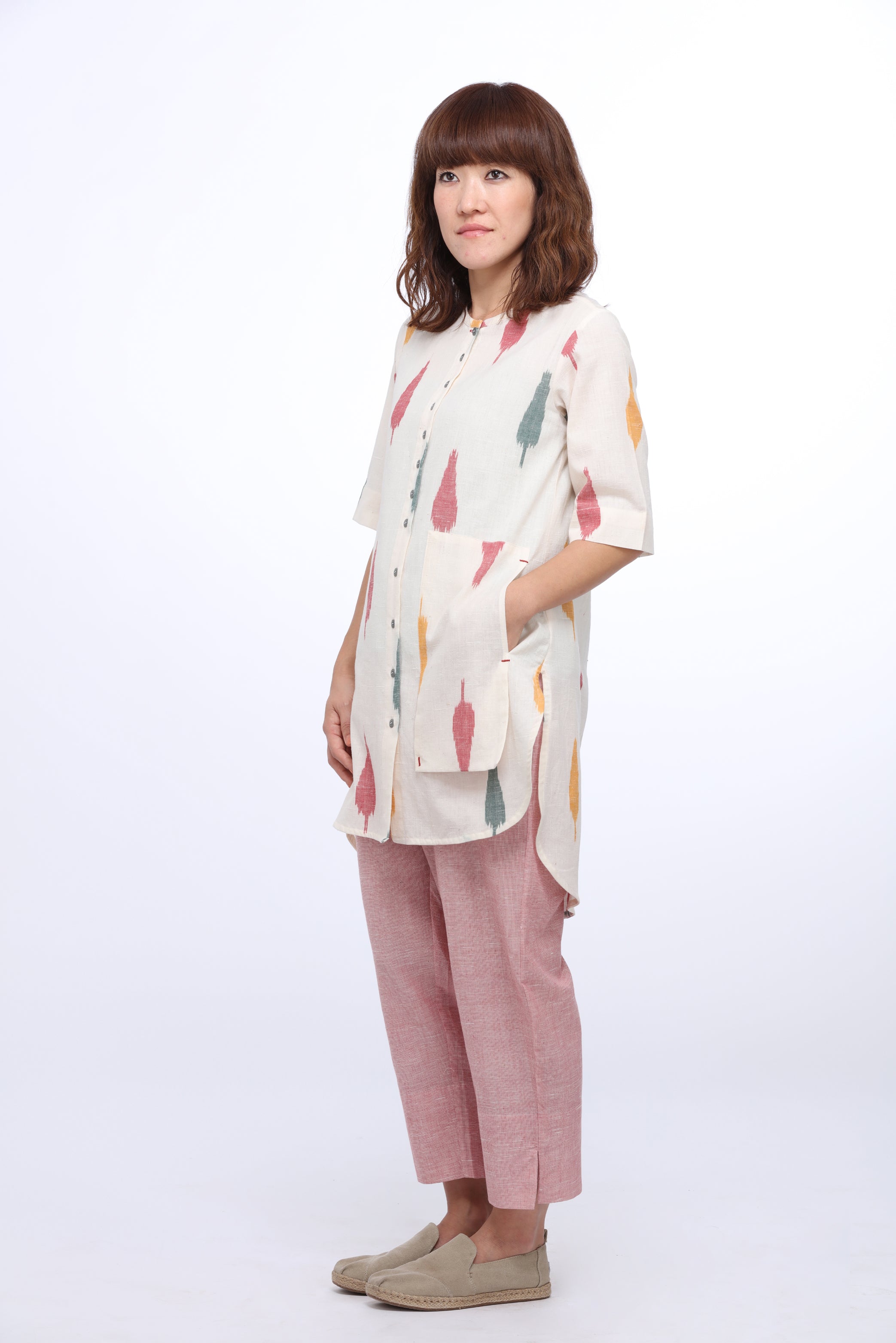 Multi Leaf Tunic Top